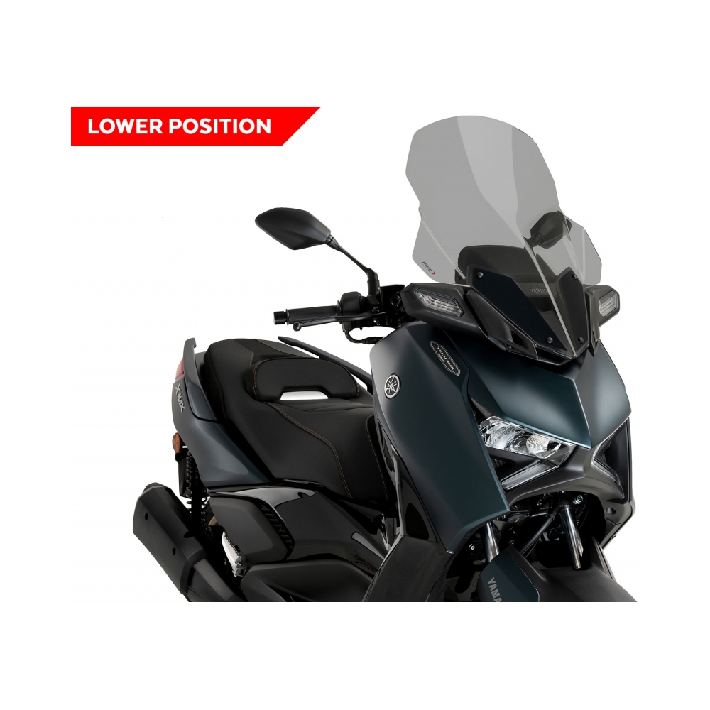 Puig Слюда V-Tech Line Touring Yamaha 125/300 X-Max 2023 Smoke - изглед 3