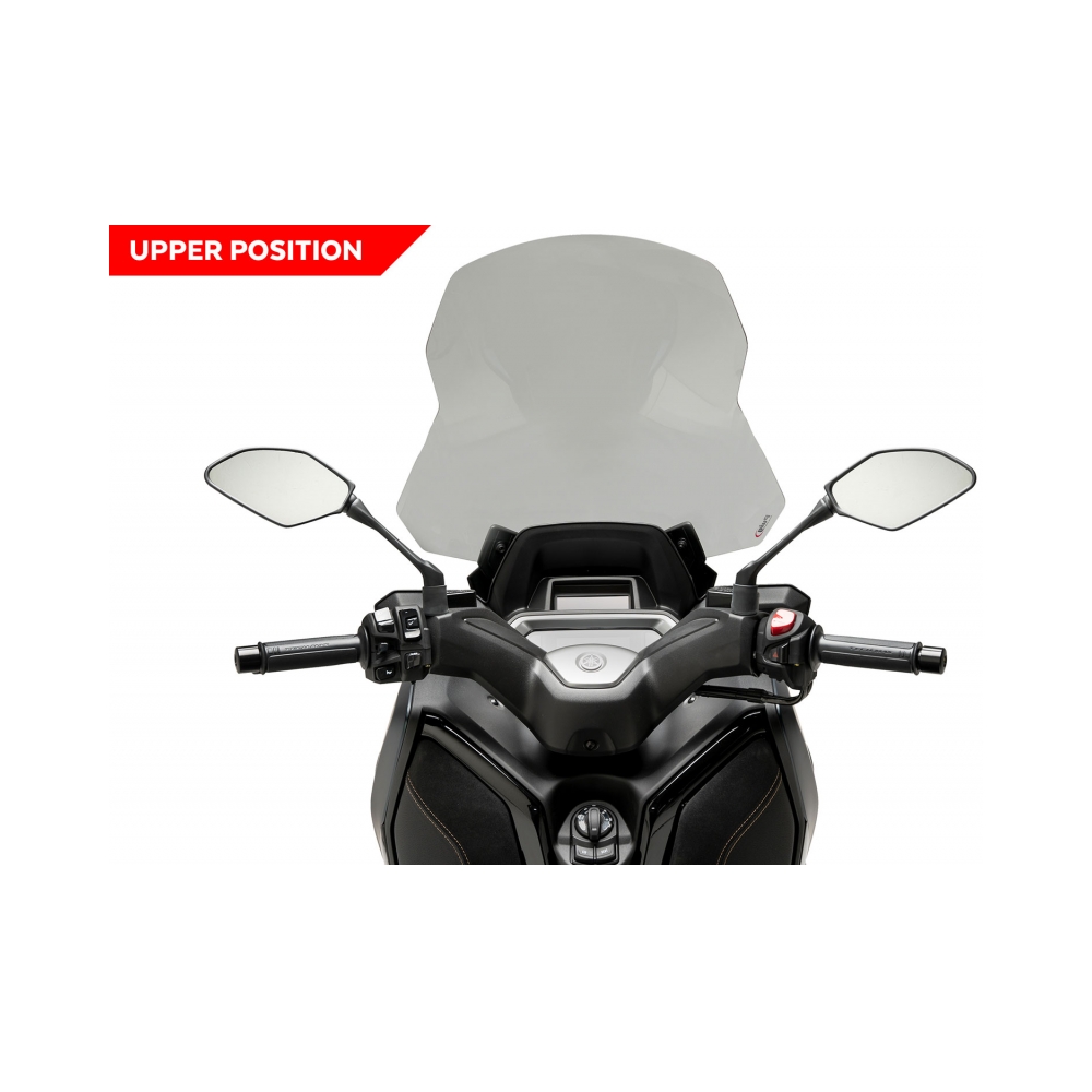 Puig Слюда V-Tech Line Touring Yamaha 125/300 X-Max 2023 Smoke - изглед 6