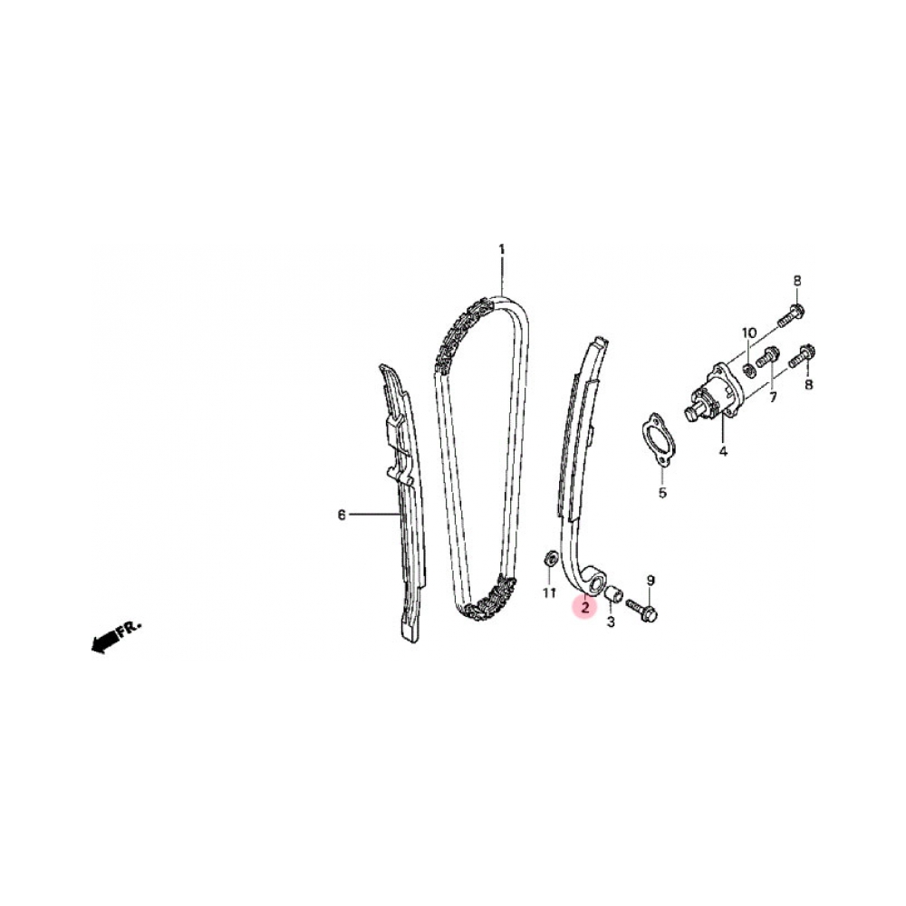 Honda Обтегач ангренажна верига OEM Honda CRF250R 04-09, CRF250X 04-13/15-17 - изглед 2