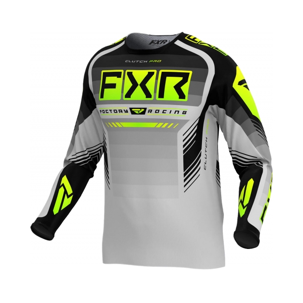 FXR Тениска Clutch Pro MX24 Grey Hi Vis 