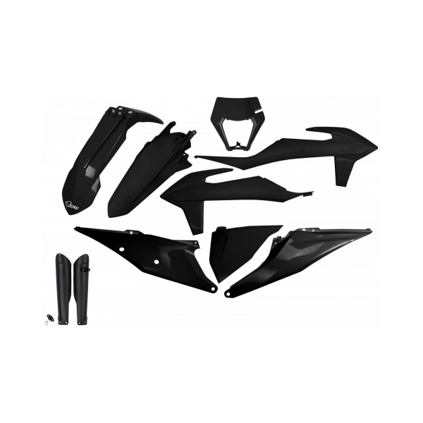 UFO Комплект пластмаси KTM EXC/EXC-F 20-23 Черен