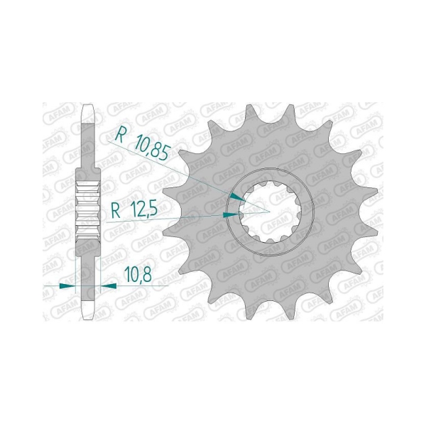 AFAM Преден зъбак 16 Зъба/ 520 Yamaha XJ600F/FA 10-16, XJ600N/NA/S/SA 09-16, XJ600SP 2013