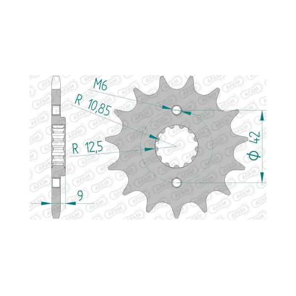 AFAM Преден зъбак 14 Зъба/ 520 Kawasaki Z300 15-18, Z400 20-21, Versys-X 300 17-23, Ninja 250/300/400 - BobiMX.com AFAM Преден зъбак 14 Зъба/ 520 Kawasaki Z300 15-18, Z400 20-21, Versys-X 300 17-23, Ninja 250/300/400
