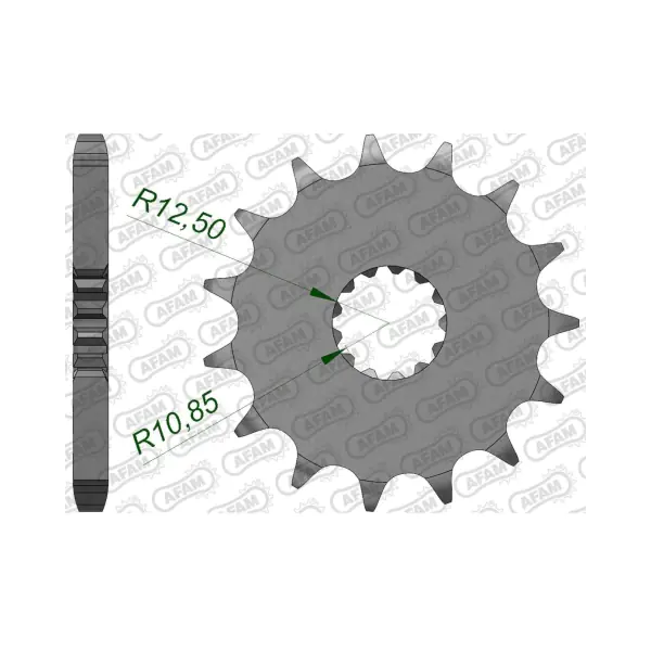 AFAM Преден зъбак 18 Зъба/ 530 Kawasaki VN800 97-06; Suzuki GSF1250 07-16, GSX1250 10-16, GSX1300R Hayabusa 99-07