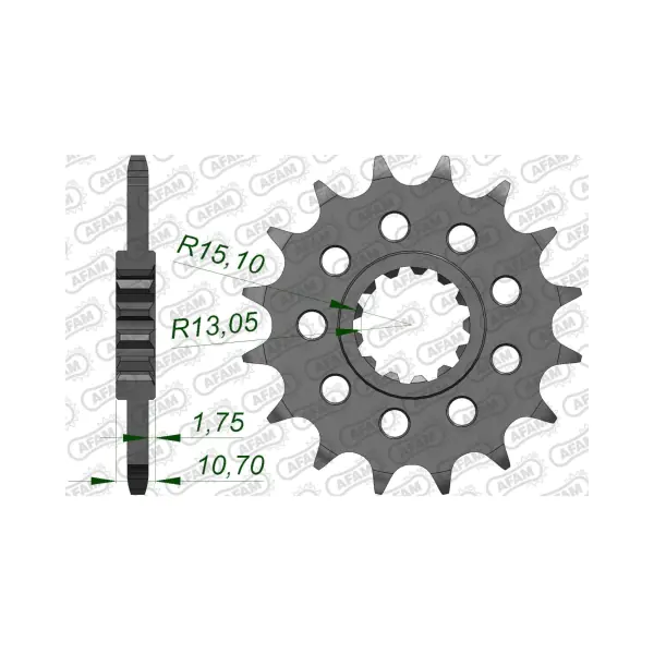 AFAM Преден зъбак 16 Зъба/ 520 Yamaha FZ8N/S Fazer 10-16, MT07/09/10, YZF R1 15-22, YZF R7 22-24