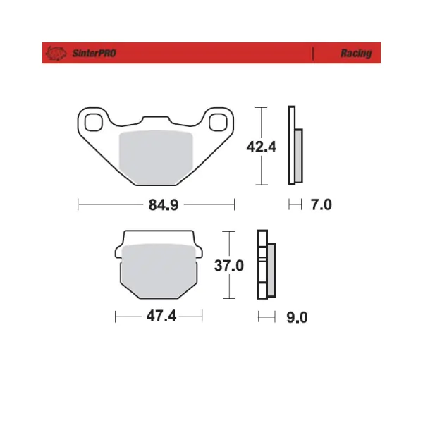 Moto-Master Накладки 090111 Kawasaki KX80 86-96, KDX125, KMX125; Suzuki RM80 90-01, RM85 02-04 