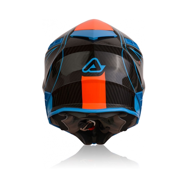 Acerbis Каска Steel Carbon Orange/Blue - изглед 4