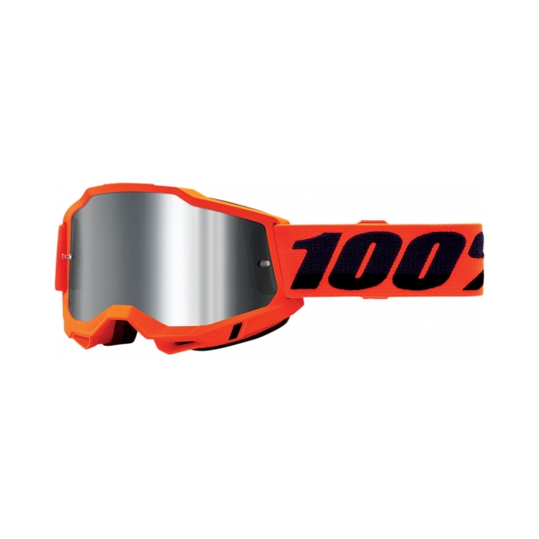 100% Очила Accuri2 Neon Orange - Mirror Silver