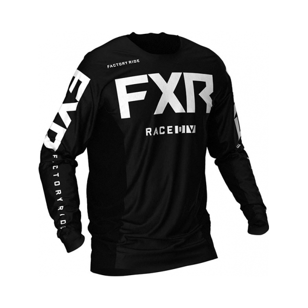 FXR Тениска Podium MX Black/White