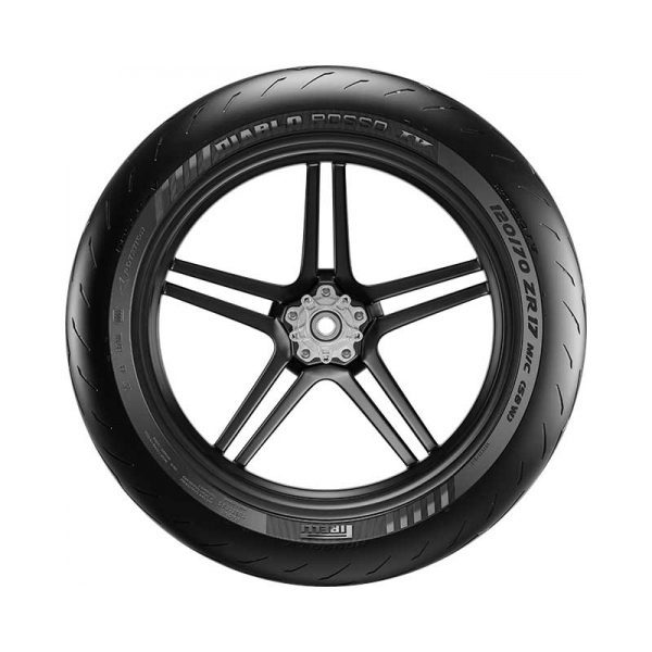 Pirelli Предна гума Diablo Rosso IV 120/70 ZR 17 M/C TL 58W F - изглед 3