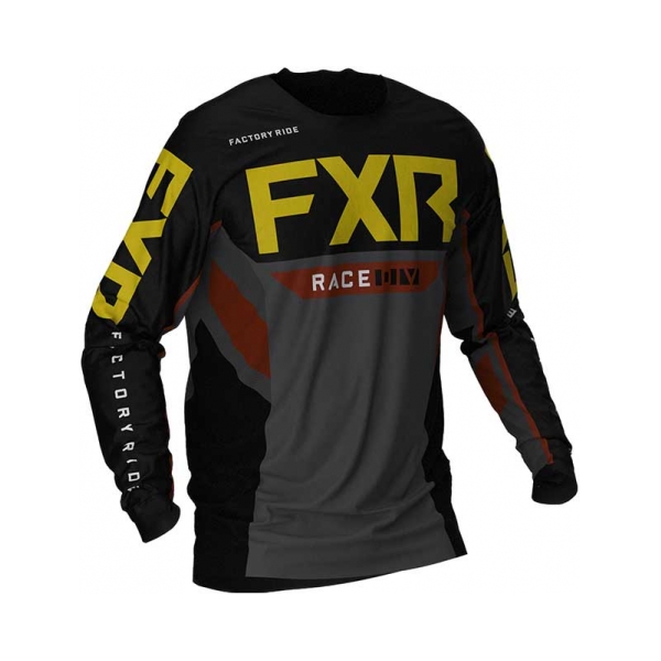 FXR Тениска Podium Offroad Black/Rust/Gold