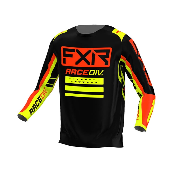 FXR Тениска Clutch Pro MX22 Black/Nuke Red/Hi Vis