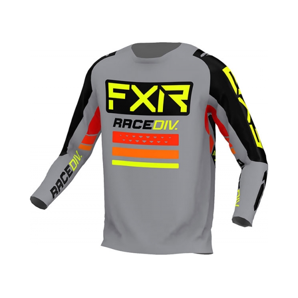 FXR Тениска Clutch Pro MX22 Grey/Black/Hi Vis