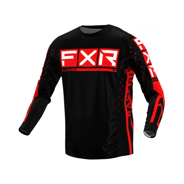 FXR Тениска Podium Pro LE MX22 Black/Red - изглед 1