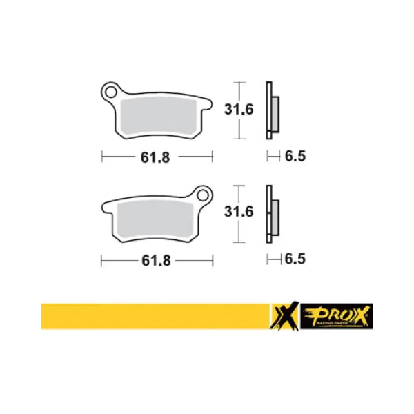 ProX Накладки 37.109202 предни/задни GasGas MC65; Husqvarna TC65 17-22; KTM 65SX 02-22, 85SX 04-11; 