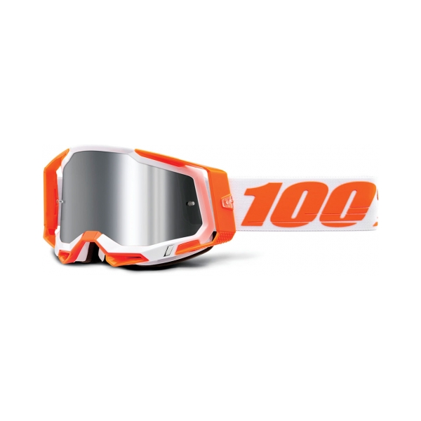 100% Очила Racecraft2 Orange - Mirror Silver Flash - изглед 2