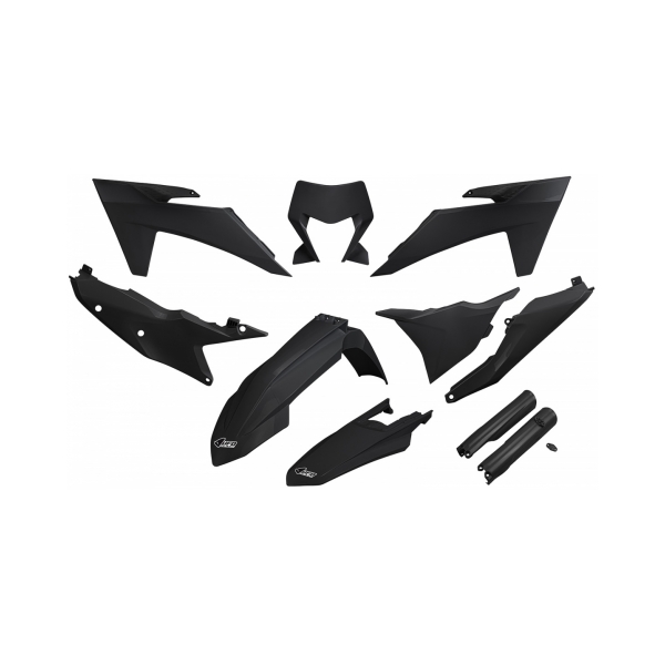 UFO Комплект пластмаси KTM EXC/EXC-F 2024 Черен