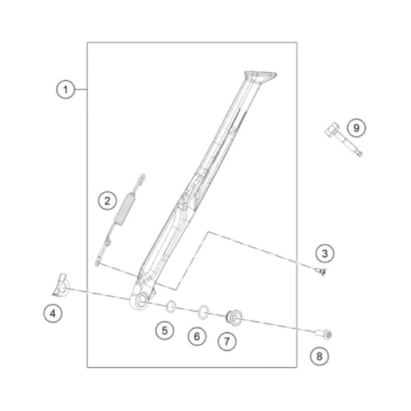 Странична стойка комплект OEM KTM / Husqvarna / GasGas ендуро 2024