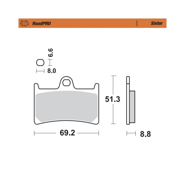 Moto-Master Накладки предни 402801 Yamaha