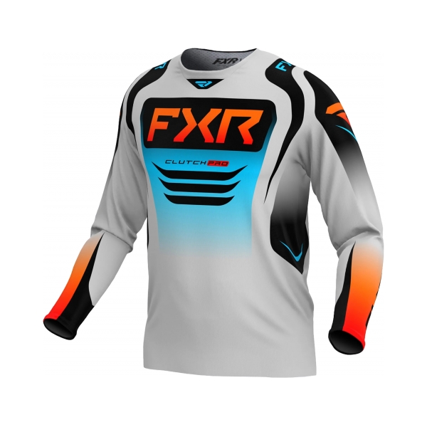 FXR Тениска Clutch Pro MX25 Grey Sky Orange