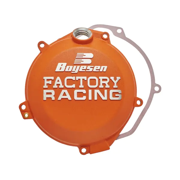 Boyesen Factory Racing капак съединител KTM SX125-150 16-22, EXC150 22-23; Husqvarna TC125 16-22 оранжев