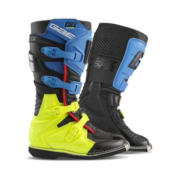Gaerne Детски ботуши GX-J Black/ Blue/ Fluo Yellow