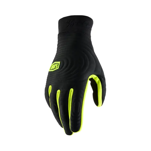100% Ръкавици Brisker Xtreme Black/Fluo Yellow