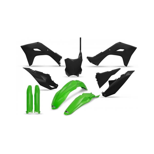 UFO Комплект пластмаси Kawasaki KX250F 2025, KX450F 24-25 Черен