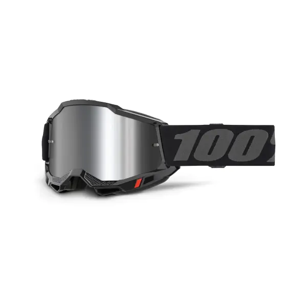 100% Очила Accuri2 Black - Mirror Silver