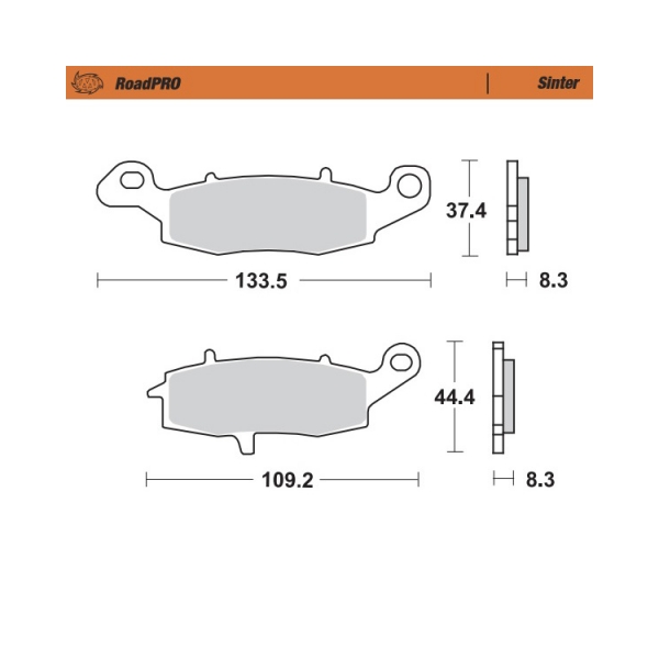 Moto-Master Накладки предни 404101 Kawasaki, Suzuki