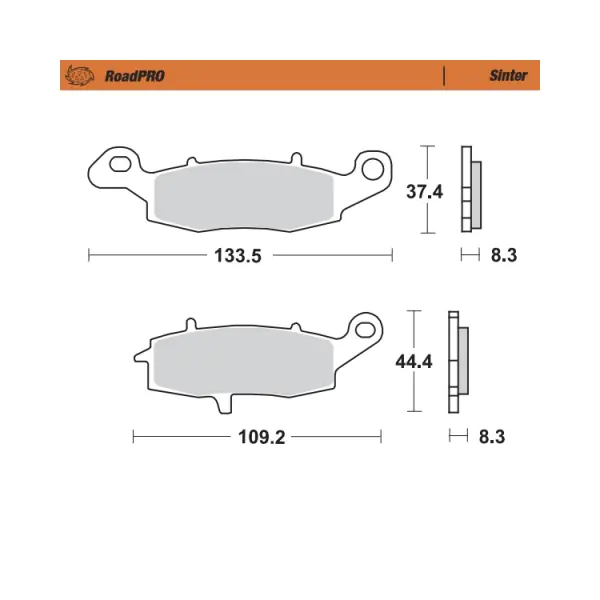 Moto-Master Накладки предни 404101 Kawasaki, Suzuki