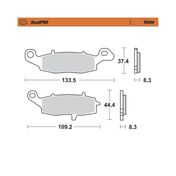 Moto-Master Накладки предни 404201 Kawasaki, Suzuki