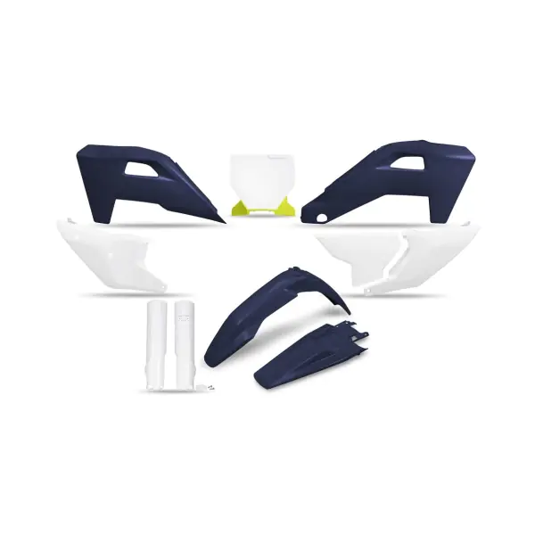 UFO Комплект пластмаси Husqvarna TC125-300, FC250-450, TX/FX 25-26 син