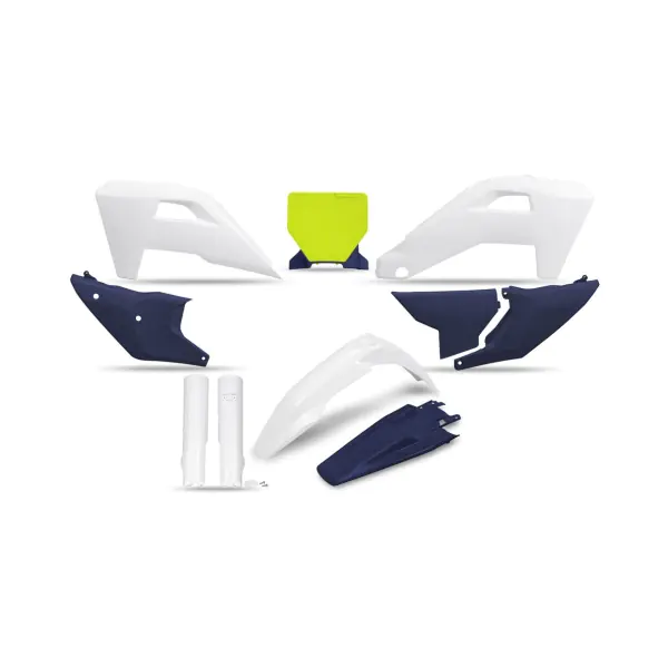 UFO Комплект пластмаси Husqvarna TC125-300, FC250-450, TX/FX 25-26 бял