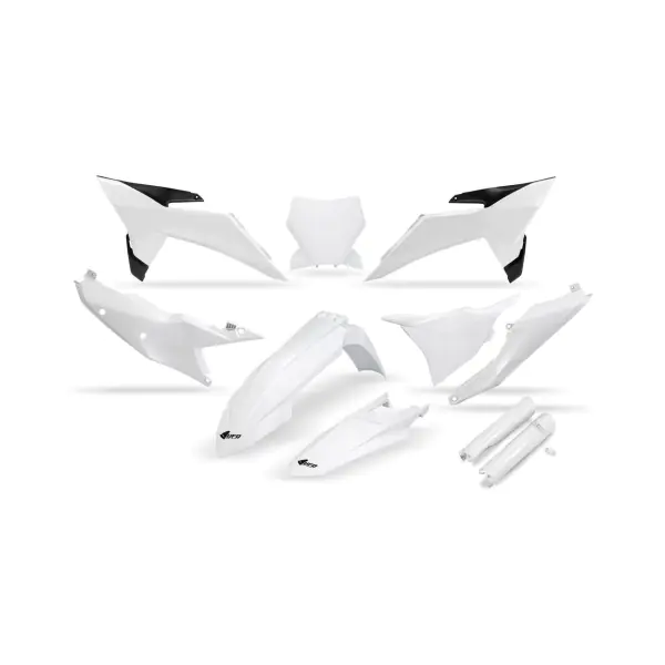 UFO Комплект пластмаси KTM SX125-300 25-26, SX-F250-450 25-26 бял