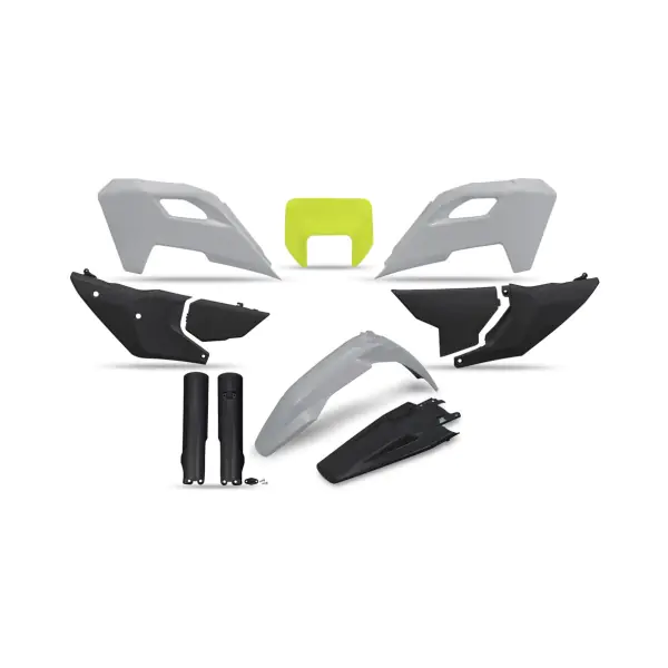 UFO Комплект пластмаси Husqvarna FE/TE 24-25 сив