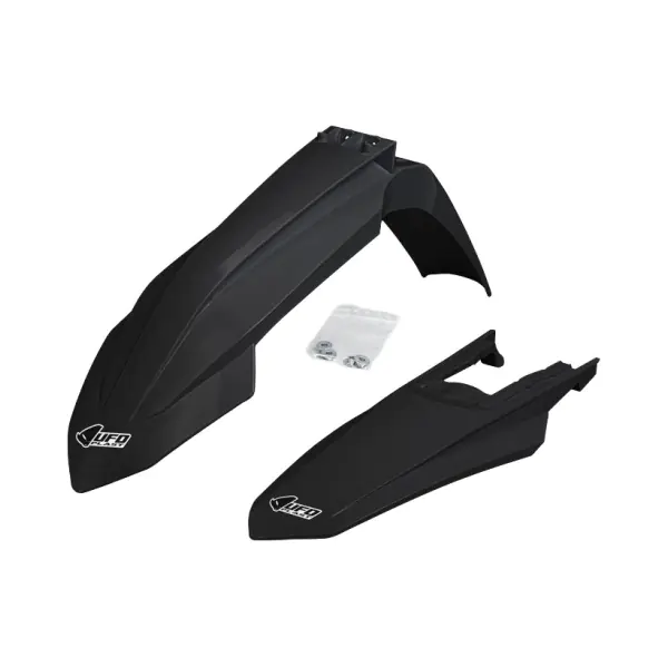 UFO Преден и заден калник KTM EXC150-300, EXC-F250-500 24-25 черен