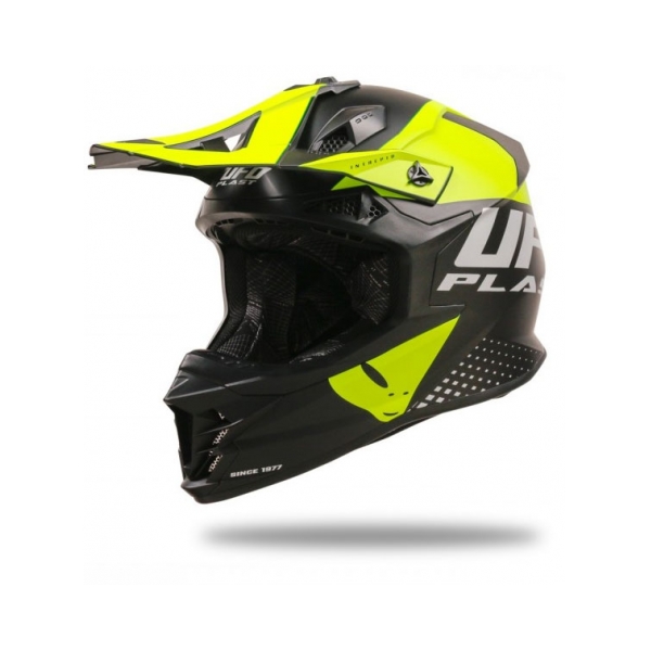 UFO Каска Intrepid Black/Neon Yellow Matt