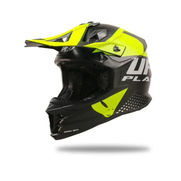 UFO Каска Intrepid Black/Neon Yellow Matt
