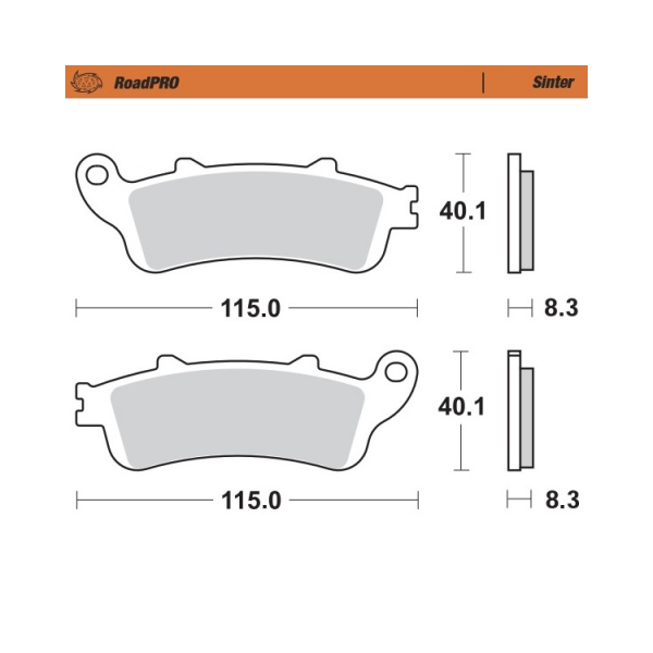 Moto-Master Накладки предни 405101 Honda, Kawasaki