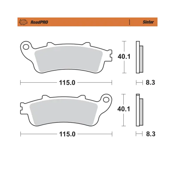 Moto-Master Накладки предни 405101 Honda, Kawasaki - BobiMX.com Moto-Master Накладки предни 405101 Honda, Kawasaki