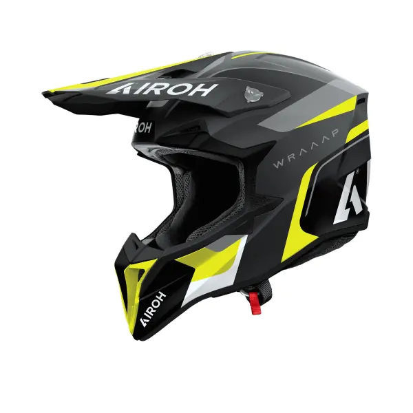 Airoh Каска Wraaap Conquer Yellow Matt - BobiMX.com Airoh Каска Wraaap Conquer Yellow Matt