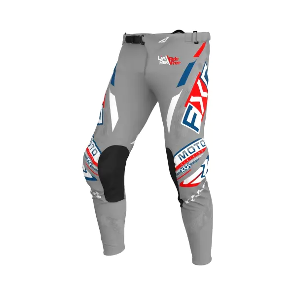 FXR Панталон Podium Gladiator MX25 Grey White Red