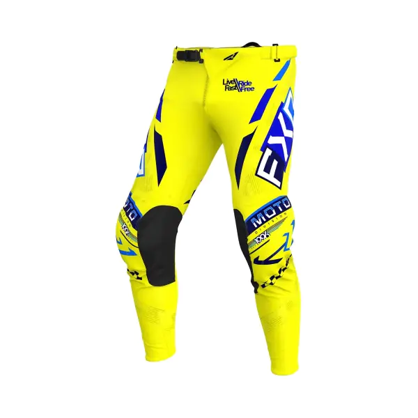 FXR Панталон Podium Gladiator MX25 Yellow Navy Blue