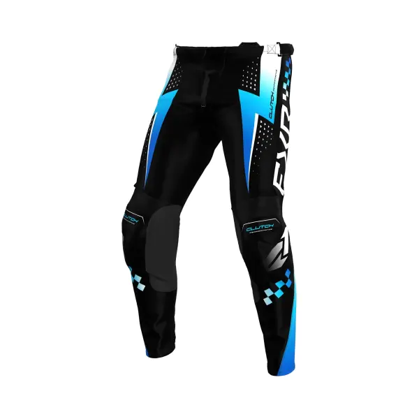 FXR Панталон Clutch Pro MX26 Black Blue White - BobiMX.com FXR Панталон Clutch Pro MX26 Black Blue White