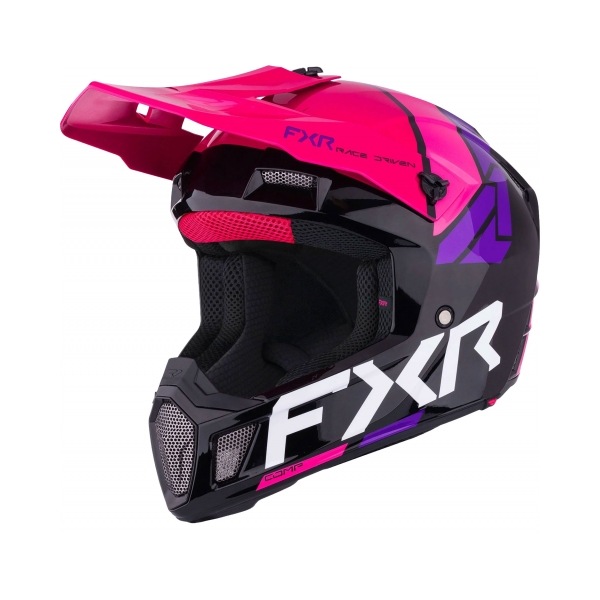 FXR Каска Clutch Comp MX26 Black/Razz