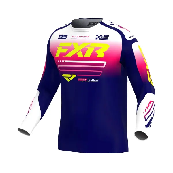 FXR Тениска Clutch MX26 Navy Razz White