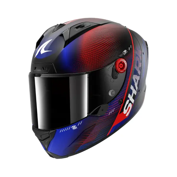 Shark Каска Aeron Speed-Tech Mat Carbon Blue Red