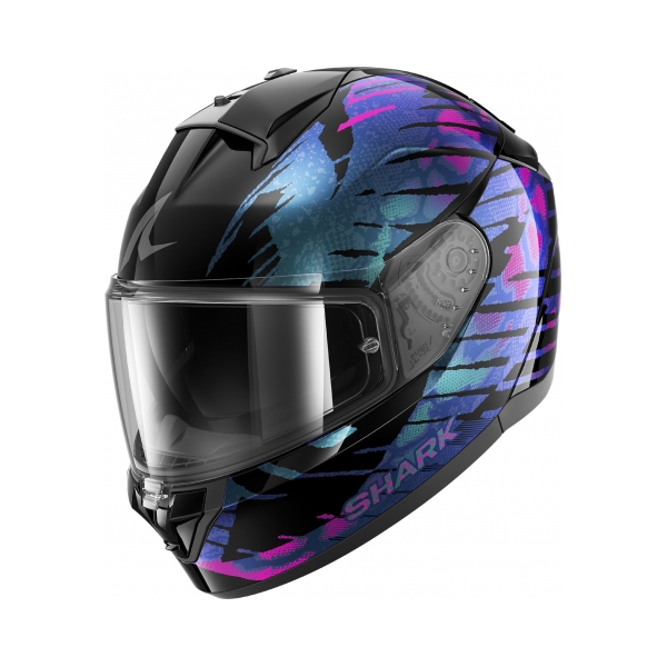 Shark Каска Ridill 2 Reptaia Black Violet Glitter