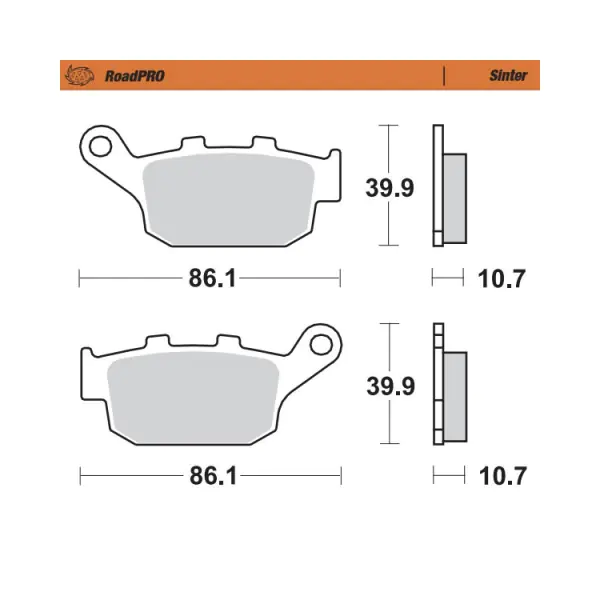 Moto-Master Накладки задни 402202 - BobiMX.com Moto-Master Накладки задни 402202